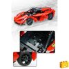 CaDA C51009W - Red Storm piros sportkocsi - 100% technic-kompatibilis építőjáték