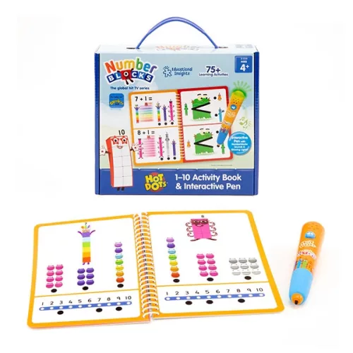 2550 - Hot Dots® Numberblocks® 1–10 (feladatfüzettel és interaktív tollal)