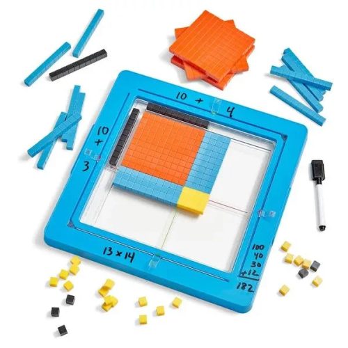  Area Model Tray with Base Ten Blocks - Matematika és szorzótábla játékosan 
