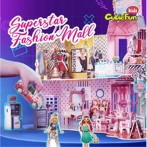 CubicFun - 3D puzzle - Szupersztár divatközpont - Palincs Játék