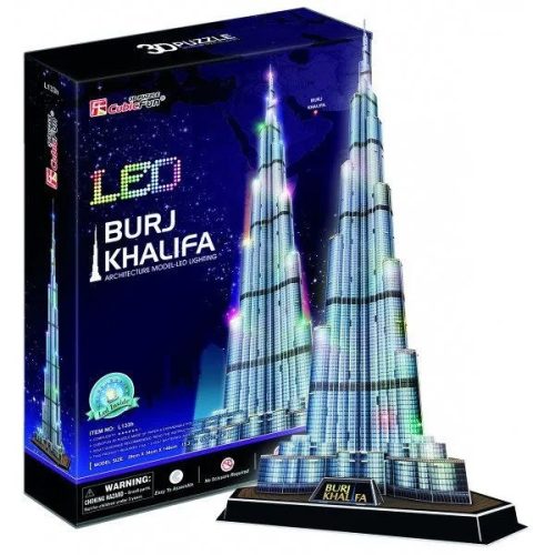 CubicFun - 3D puzzle Burj Khalifa - LED világítással- Palincs Játék