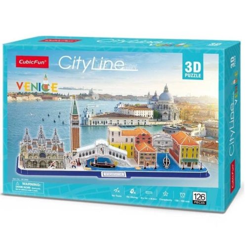 CubicFun 3D puzzle: CityLine Velence - híres épület makettek