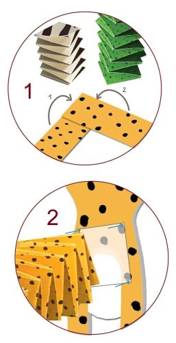 CreaLing - A szavanna állatai - harmónika hajtogató készlet