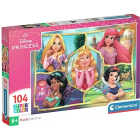 Clementoni - Disney hercegnők - Supercolor 104 db-os puzzle