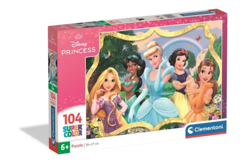 Clementoni - Disney hercegnők - Supercolor 104 db-os puzzle