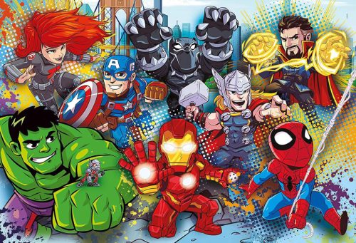 Clementoni - 60 db-os Superhero Supercolor puzzle
