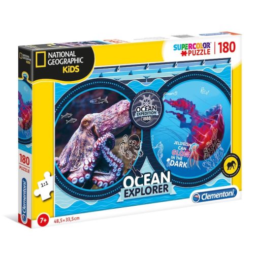 Clementoni - , 180 DB-OS PUZZLE - NATIONAL GEOGRAPHIC - Palincs Játék