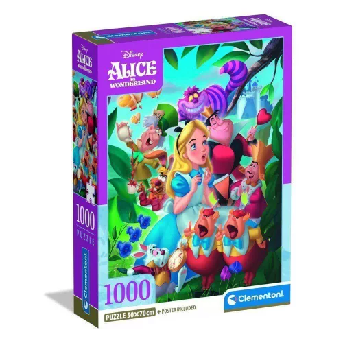 Clementoni - Alice Csodaországban - 1000 darabos puzzle 
