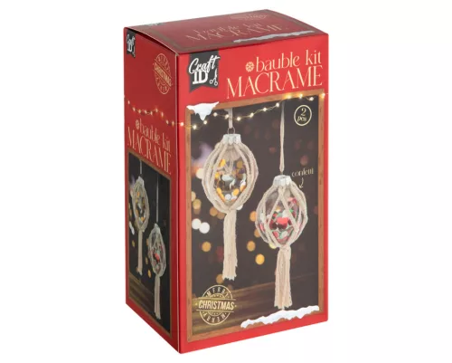 Craftart - Makramé karácsonyfadísz készítő kreatív készlet