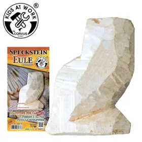 Kőszobrászat - Szappankő bagoly készítés