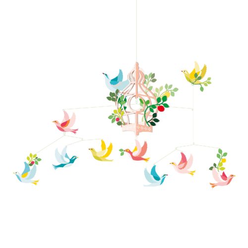 Szélmobil függődísz - Madárkalitka - Birdcage