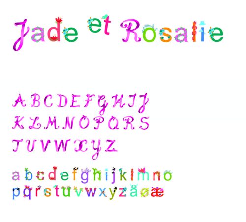 Falmatrica - Betűkészlet lánynak - Girls alphabet