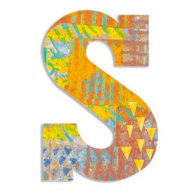 Dekorbetű - S - Peacock letter