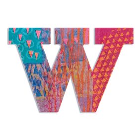 Dekorbetű - W - Peacock letter