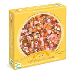   Ékszerkészítő készlet - Betű gyöngyök, arany - Alphabet beads, Gold