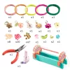 Ékszerkészítő készlet - Rózsaszín makramé karkötők - Pink macrame bracelets