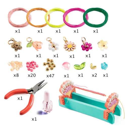 Ékszerkészítő készlet - Rózsaszín makramé karkötők - Pink macrame bracelets