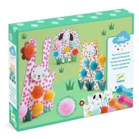   Képszínezés pöttyökkel és pompomokkal - Lenn a fűben - Dots and Pompoms – In the Grass