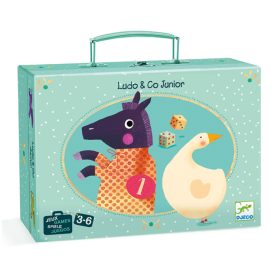   Társasjáték klasszikus - Társasjáték készlet, 2 játék, 3-6 év - Ludo and Co. Junior