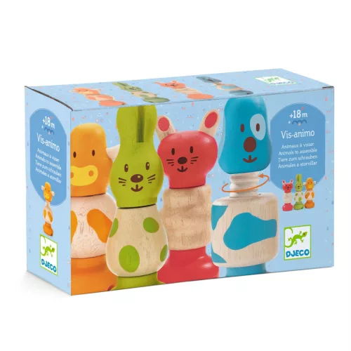 Toronyépítő fajáték - Kreatív állatfigurák - Vis-animo