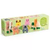 Húzható- és építőjáték - Tanyasi vonat, 4 vagon + 7 állat - Trainimo Farm