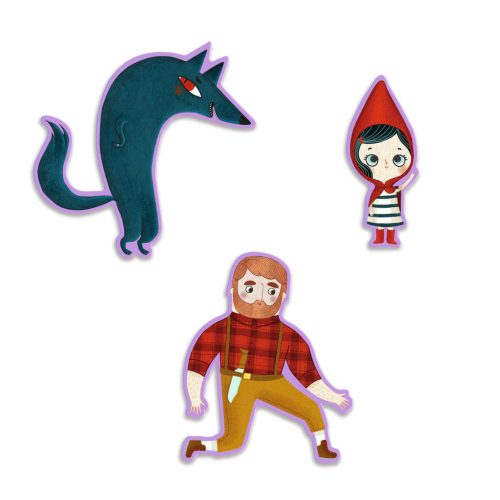 Mese puzzle - Piroska és a farkas, 35 db-os - Little Red Riding Hood
