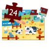 Formadobozos puzzle - Bocik és tehenek, 24 db-os - The cows on the farm