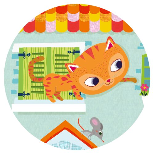 Formadobozos puzzle - Cicus és barátai, 24 db-os - Pachat and his friends