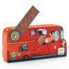 Formadobozos puzzle - A tűzoltóautó, 16 db-os - The fire truck
