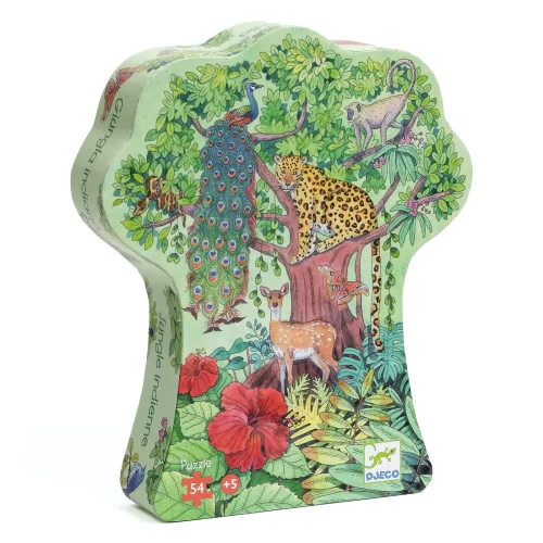 Formadobozos puzzle - Indiai dzsungel, 54 db-os - Indian jungle