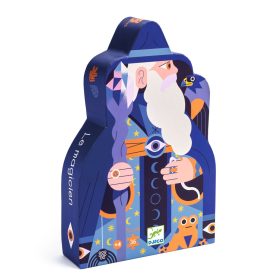   Formadobozos puzzle - Varázsló varázspálcával, 36 db-os - The magician and the crystal scepter