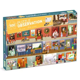   Megfigyeltető puzzle - A múzeumban, 500 db-os - At the Museum + booklet
