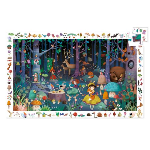 Megfigyeltető puzzle - Elvarázsolt erdő, 100 db-os - Enchanted Forest