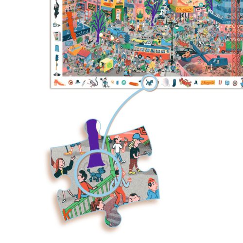 Megfigyeltető puzzle - A város, 200 db-os - The city