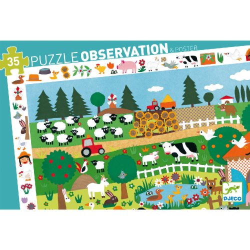 Megfigyeltető puzzle - A farm, 35 db-os - The farm