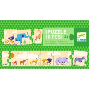 DJECO - Sorozatkirakó puzzle - Kicsi és nagy