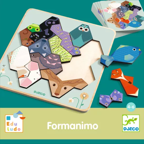 Fejlesztő játék - Állatformák kirakója - Eduludo FormAnimo