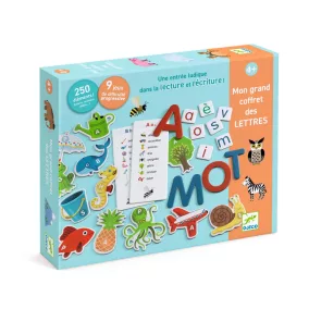   Djeco - Fejlesztő játék - Csak Francia nyelvre - Grand coffret Lettres