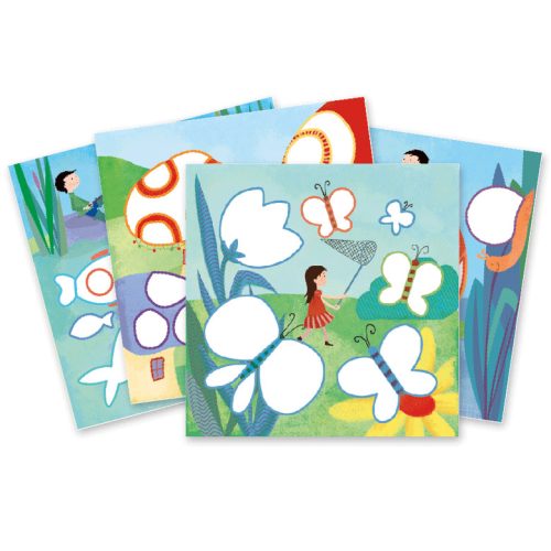 Mintázatok színesceruzával - Egy nap vidéken - A day in the countryside