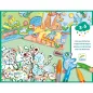   Djeco - Kreatív készlet - Kiszínetett meséim állatokkal - A world to create, animals