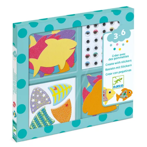 Matricázó képkészítés - Halacskás - I love fishes