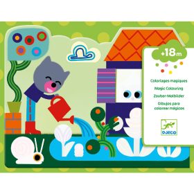 DJECO - Vízzel színező készlet - Bújócska a szabadban - Hidden outside