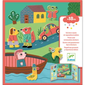 Djeco - Matricás foglalkoztató - Állatokkal - Animals
