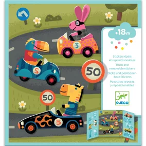 Djeco - Matricás foglalkoztató - Autókázás - Cars