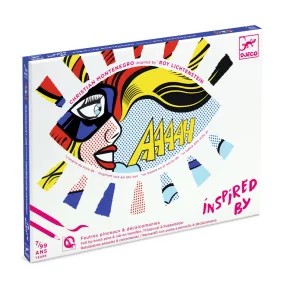  Djeco - Művészeti műhely - Szuperhősök - Inspired by Roy Lichtenstein - Superheroes
