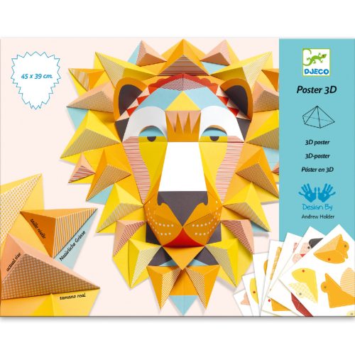 Falikép készítés 3D-ben - Állatok királya - The King poster 3D