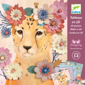   Djeco - Művészeti műhely - Állatok virágokkal - Floral wreaths