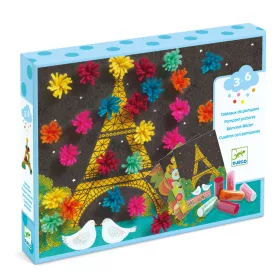   Pompom-kép készítés - Kirobbanó pompom meglepetés - An explosion of pompons