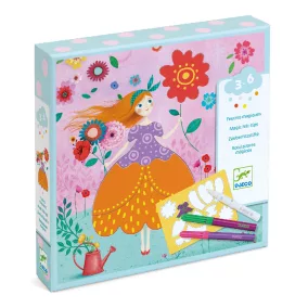   Színezés és mintakészítés varázsfilccel - Méri szép ruhái - Marie's pretty dresses