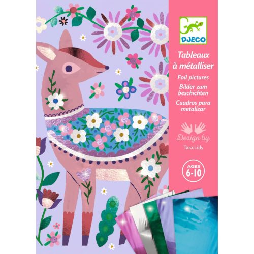 DJECO - Fémfóliás színezés - Pretty Wood